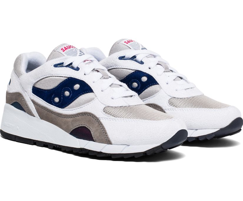 Saucony Shadow 6000 Originals Dam Vita Grå Marinblå | Sverige 451NWY